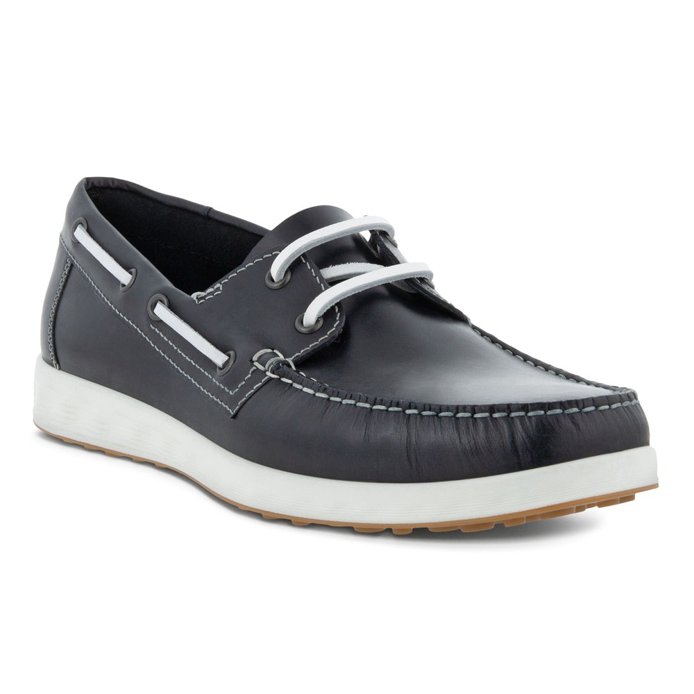 ECCO Mens Moccasins Navy - S Lite Moc - HXY-751806